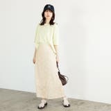 フリンジシアージャカードタイトスカート | GeeRA | 詳細画像8