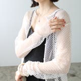 オフホワイト | ２ｗａｙメッシュカーディガン | GeeRA