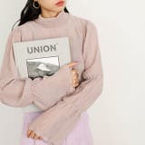 ピンクベージュ | ティアードバルーン袖ブラウス | GeeRA