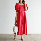 スクエアネックロングワンピース＜夏服＞ | GeeRA | 詳細画像7 