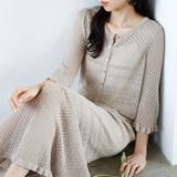 【セットアップ対応】クロシェ編風ニットカーディガン | GeeRA | 詳細画像8