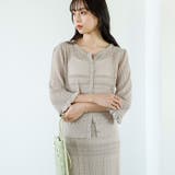 【セットアップ対応】クロシェ編風ニットカーディガン | GeeRA | 詳細画像5