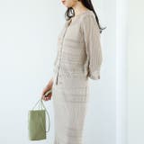 【セットアップ対応】クロシェ編風ニットカーディガン | GeeRA | 詳細画像6