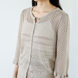 【セットアップ対応】クロシェ編風ニットカーディガン | GeeRA | 詳細画像7