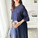 【U.S. POLO ASSN.】配色ステッチTシャツワンピース 夏服 | GeeRA | 詳細画像27