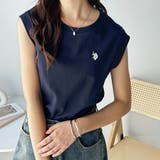 ネイビー | 【U.S. POLO ASSN.】ノースリーブTシャツ | GeeRA