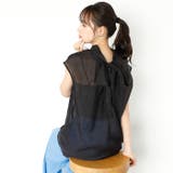 前後2WAYフレンチ袖ボウタイブラウス | GeeRA | 詳細画像15