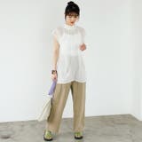 前後2WAYフレンチ袖ボウタイブラウス | GeeRA | 詳細画像8