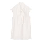 前後2WAYフレンチ袖ボウタイブラウス | GeeRA | 詳細画像21