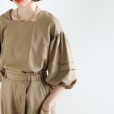 【セットアップ対応】タック袖ブラウス | GeeRA | 詳細画像8