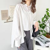 ホワイト | イレギュラーヘムスキッパーネックシャツ | GeeRA