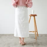 リネンタッチハイウエストタイトスカート | GeeRA | 詳細画像9