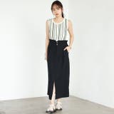 リネンタッチハイウエストタイトスカート | GeeRA | 詳細画像14