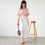 リネンタッチハイウエストタイトスカート | GeeRA | 詳細画像3