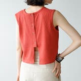 スナップボタンワッフルクロップドトップス | GeeRA | 詳細画像13