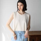 スナップボタンワッフルクロップドトップス | GeeRA | 詳細画像23