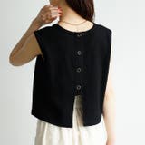 スナップボタンワッフルクロップドトップス | GeeRA | 詳細画像34