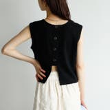 スナップボタンワッフルクロップドトップス | GeeRA | 詳細画像35