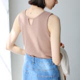前後2wayスリットネックワッフルタンクトップ＜夏服＞ | GeeRA | 詳細画像12 
