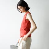 前後2wayスリットネックワッフルタンクトップ＜夏服＞ | GeeRA | 詳細画像17 