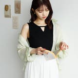 前後2wayスリットネックワッフルタンクトップ＜夏服＞ | GeeRA | 詳細画像30 