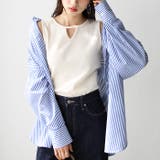 前後2wayスリットネックワッフルタンクトップ＜夏服＞ | GeeRA | 詳細画像7 