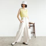 サイドカットアウトサス付ハイウエストパンツ | GeeRA | 詳細画像10