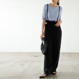 サイドカットアウトサス付ハイウエストパンツ | GeeRA | 詳細画像2