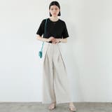 ハイウエストタックデザインスラックスパンツ | GeeRA | 詳細画像18