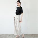 ハイウエストタックデザインスラックスパンツ | GeeRA | 詳細画像19