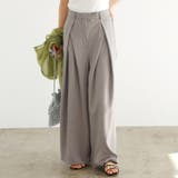 ハイウエストタックデザインスラックスパンツ | GeeRA | 詳細画像2