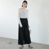 ハイウエストタックデザインスラックスパンツ | GeeRA | 詳細画像14