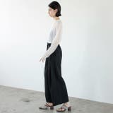 ハイウエストタックデザインスラックスパンツ | GeeRA | 詳細画像15