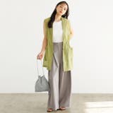 ハイウエストタックデザインスラックスパンツ | GeeRA | 詳細画像6