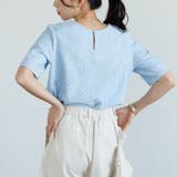 ふくれジャカードテクスチャーブラウス オフィスカジュアル | GeeRA | 詳細画像8 