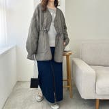 ドロスト付キルティングミドルコート | GeeRA | 詳細画像35