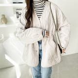 ドロスト付キルティングミドルコート | GeeRA | 詳細画像2