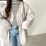 ドロスト付キルティングミドルコート | GeeRA | 詳細画像3