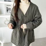 ドロスト付キルティングミドルコート | GeeRA | 詳細画像27