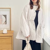 ドロスト付キルティングミドルコート | GeeRA | 詳細画像11