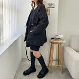 ドロスト付キルティングミドルコート | GeeRA | 詳細画像22