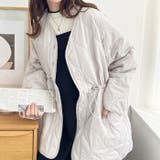 ドロスト付キルティングミドルコート | GeeRA | 詳細画像8