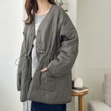 ドロスト付キルティングミドルコート | GeeRA | 詳細画像31