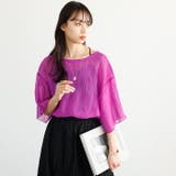前後2WAYシアーTシャツブラウス | GeeRA | 詳細画像12