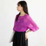 前後2WAYシアーTシャツブラウス | GeeRA | 詳細画像13