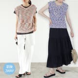 前後2WAYファンシーニットトップス | GeeRA | 詳細画像1