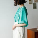 パフスリーブギャザーブラウス | GeeRA | 詳細画像8