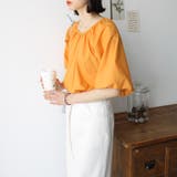 パフスリーブギャザーブラウス | GeeRA | 詳細画像18