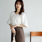 パフスリーブギャザーブラウス | GeeRA | 詳細画像2