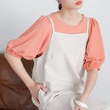 オレンジ | バルーンスリーブジャカードカットソー | GeeRA